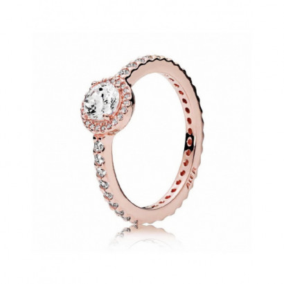 Anillo Pandora plata 14k rose circon - 188861C01