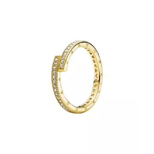 Anell Pandora plata xapada zircon creuat - 169491C01