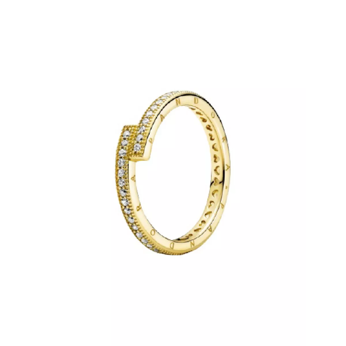 Anell Pandora plata xapada zircon creuat - 169491C01