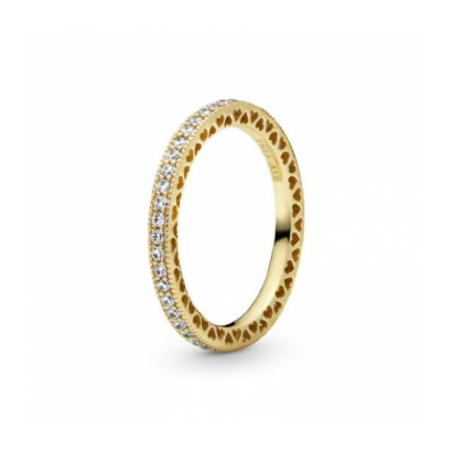 Anillo Pandora plata 14k gold-plated circon  - 168655C01
