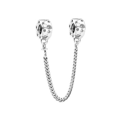 Cadena seguretat Pandora plata zircon - 790011C01-05