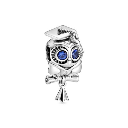 Charm Pandora mussol graduacio plata - 798907C01