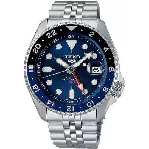 Reloj Seiko Sports 5 Automatico GMT acero - SSK003K1