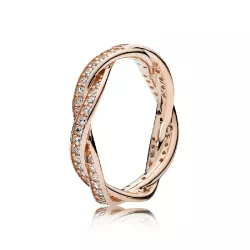 Anell Pandora plata rose zircon trenat - 180892CZ
