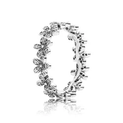 Anillo Pandora plata circon flores - 190934CZ