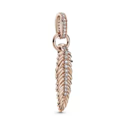 Charm Pandora plata rose pluma - 789550C01