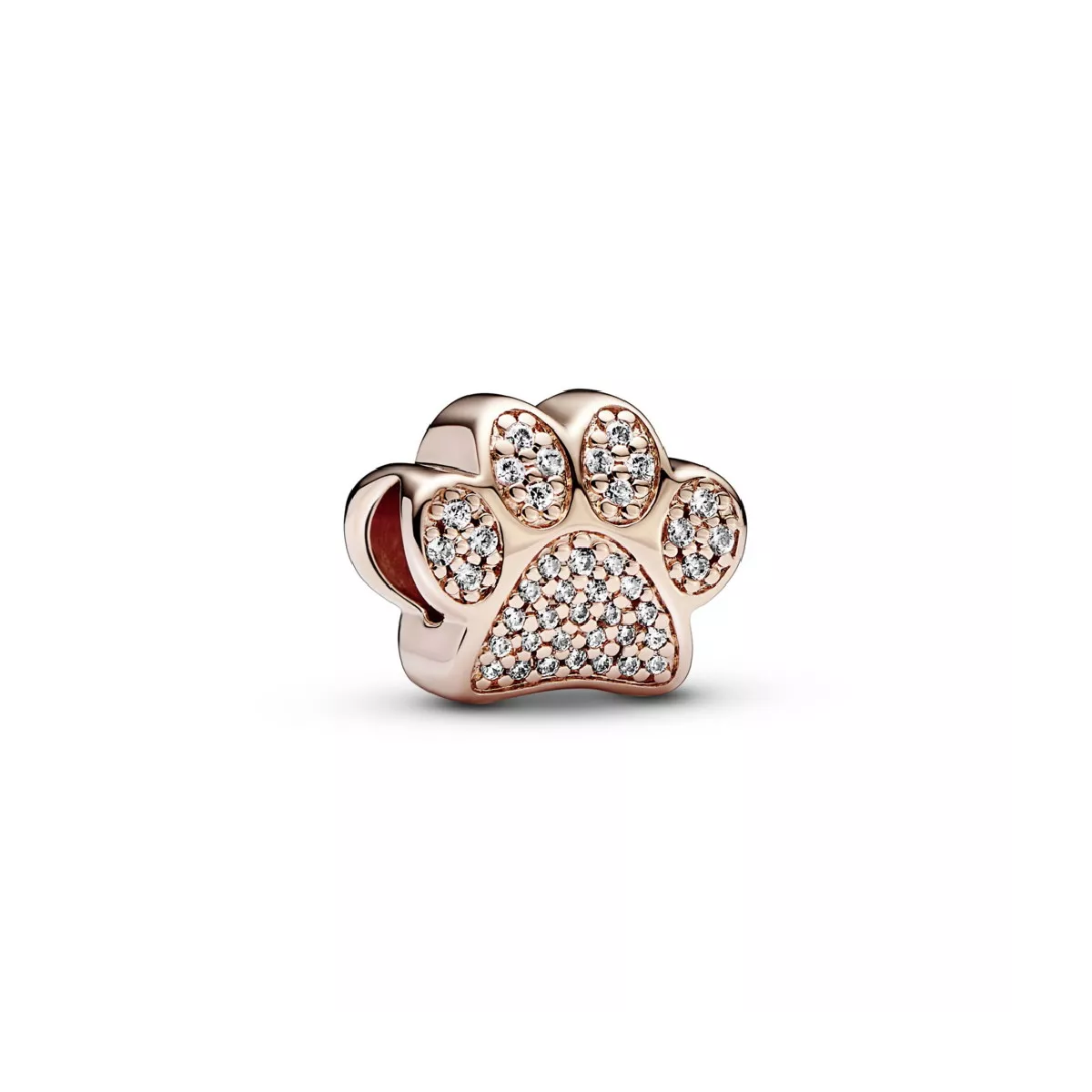 Charm Pandora plata rose zircon petjada - 781714C01