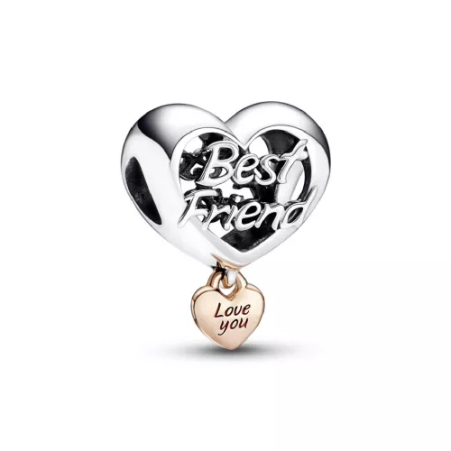 Charm Pandora plata-plata rose Best Friend - 782243C00