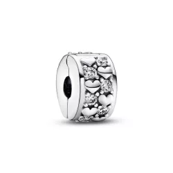 Clip Pandora plata y circon - 792235C01
