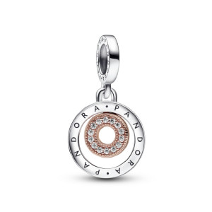 Charm Pandora plata plata rose circon - 782287C01