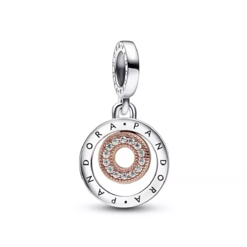 Charm Pandora plata plata rose zircon - 782287C01