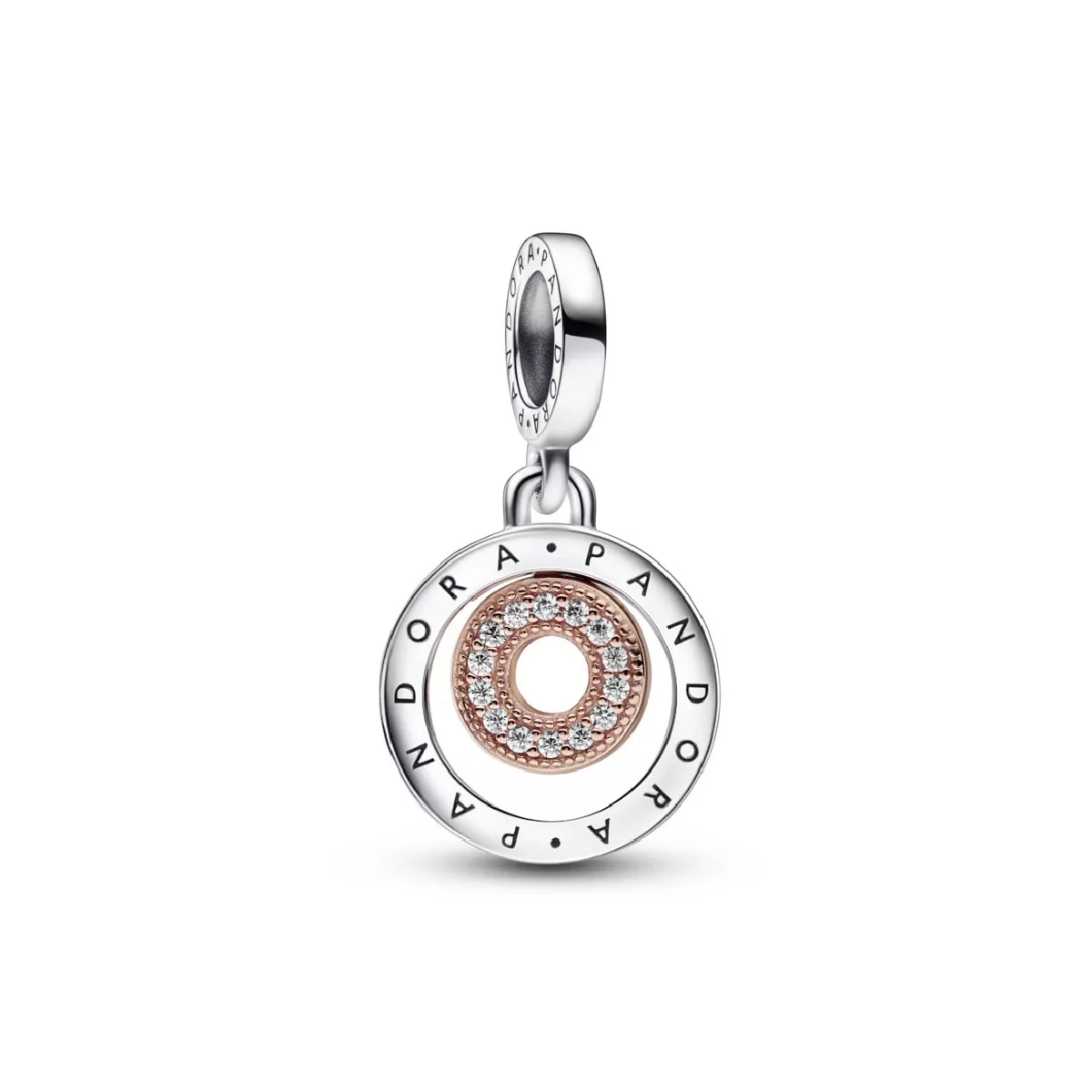 Charm Pandora plata plata rose zircon - 782287C01