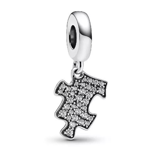 Charm Pandora plata i zircon - 792241C01