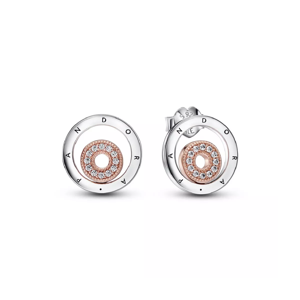 Pendientes Pandora plata plata rose circon - 282314C01