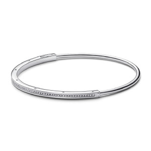 Pulsera rigida Pandora plata y circon - 592313C01