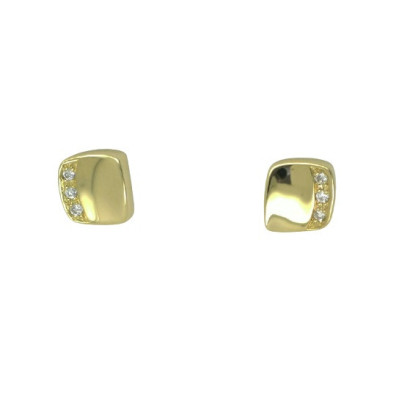 Arracades or groc brillants quadrat - 9851PDC-G