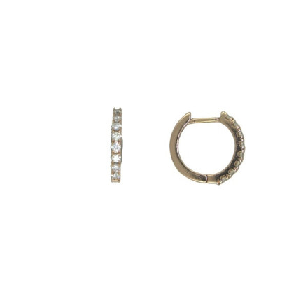 Arracades criolles or rosa brillants 0.25k - R43