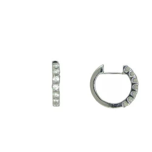 Arracades criolles or blanc brillants 0.52k - B35-0.52