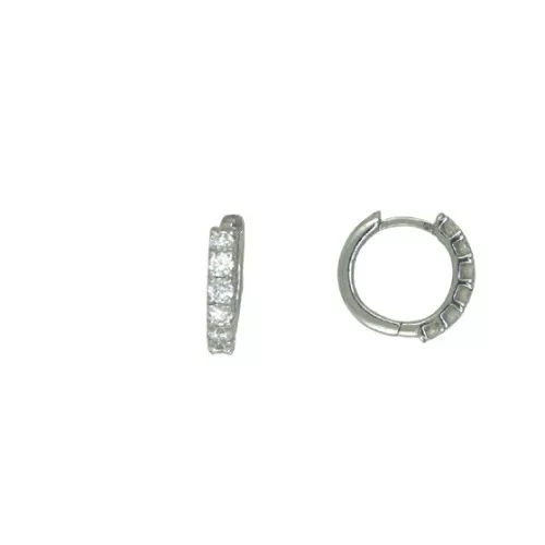 Arracades criolles or blanc brillants 0.50k - B40