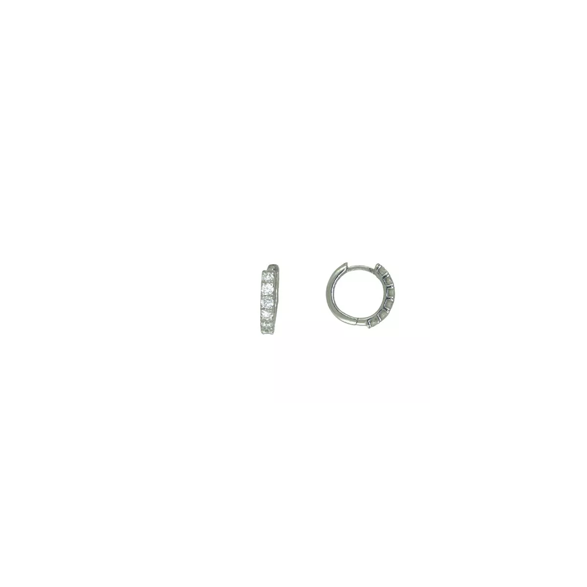 Arracades criolles or blanc brillants 0.50k - B40