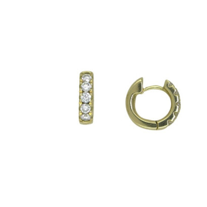 Arracades criolles or groc brillants 0.60k - A61