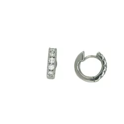 Arracades criolles or blanc brillants 0.60k - B61