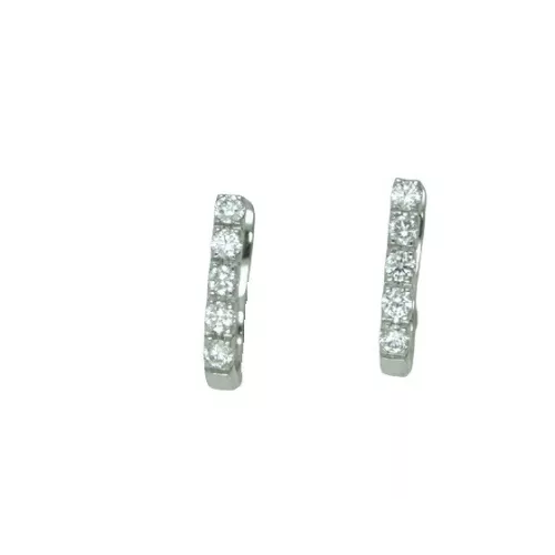 Arracades or blanc brillants 0.50k - B13G