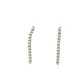 Pendientes colgando oro blanco brillantes 0.79k - B3963