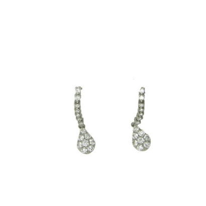Arracades penjar or blanc brillants 0.72k - P010005758