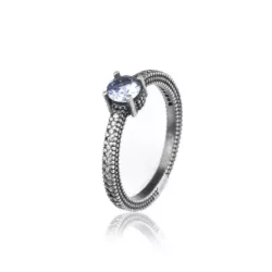Anell Sunfield plata zircon blau - AN064180/55