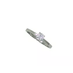 Anillo oro blanco brillante 0.38k - BR1708-8S