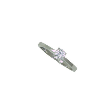 Anillo oro blanco brillante 0.38k - BR1708-8S