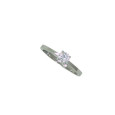 Anillo oro blanco brillante 0.38k - BR1708-8S