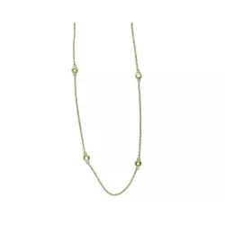Collar or groc 18k 7 brill-0.21K cadena 40cm - JCOB0298