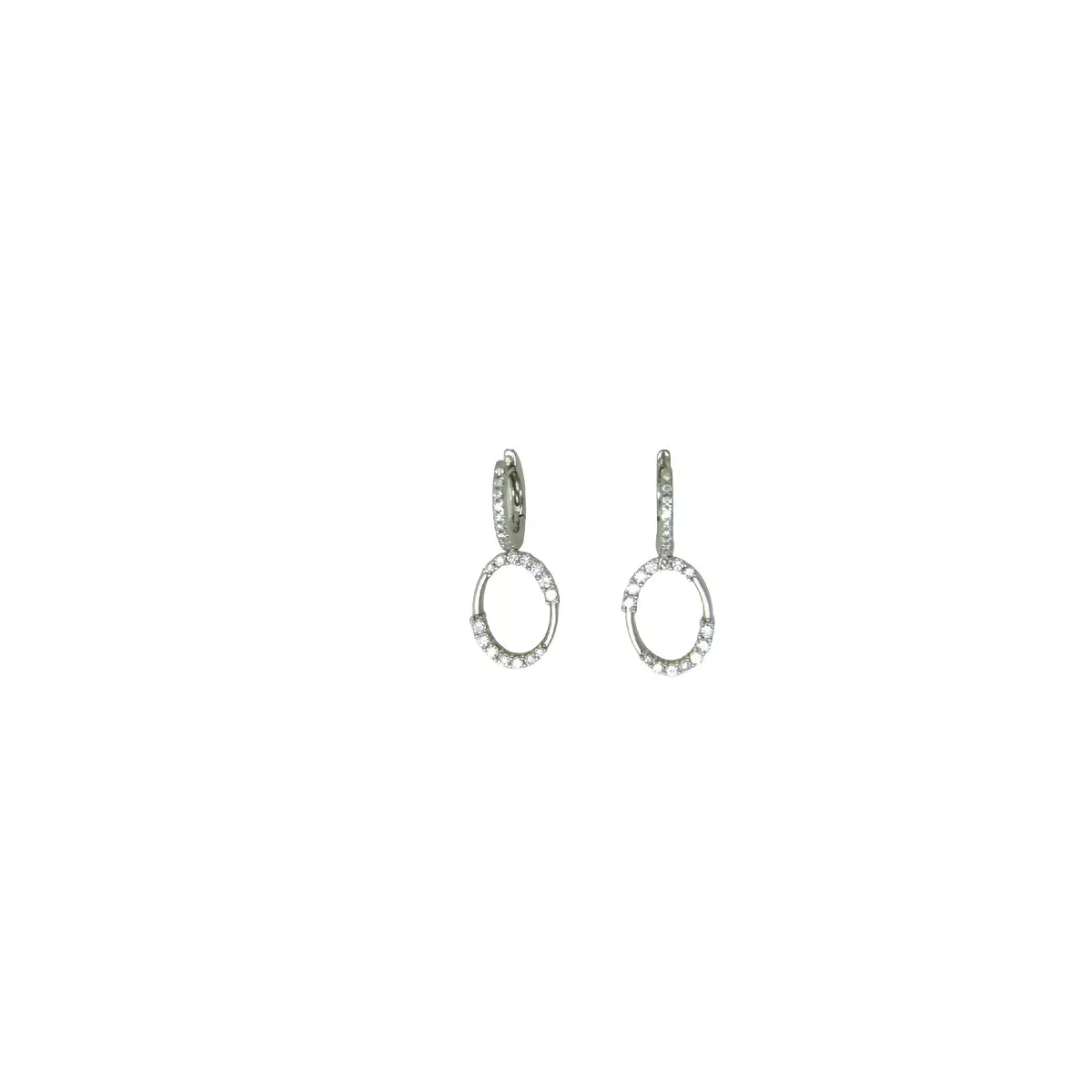 Arracades or blanc brillants 0,92k - V-3387/P/BT