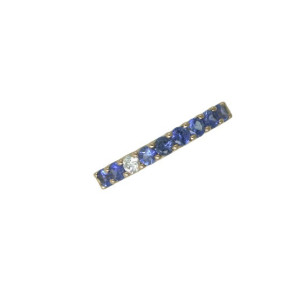 Anillo oro rosa 0.07k brillant 0,67k zafiros azules - V-2977/AL/Z