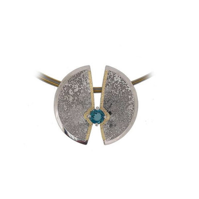 Colgante Miquel Sarda plata oro y topacio - P18430