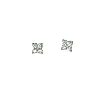 Pendientes oro blanco 0.22k brillantes - V-3254/P/DR