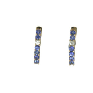Pendientes oro rosa 0,12k brillantes - V-2977/P/Z