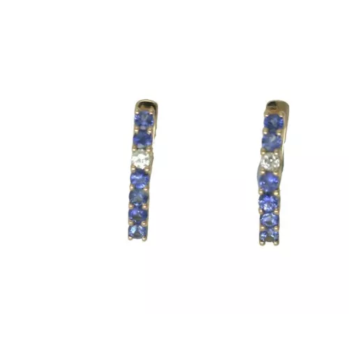 Pendientes oro rosa 0,12k brillantes - V-2977/P/Z