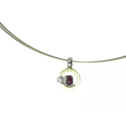 Penjoll Miquel Sarda plata or brillant rubi - 17570