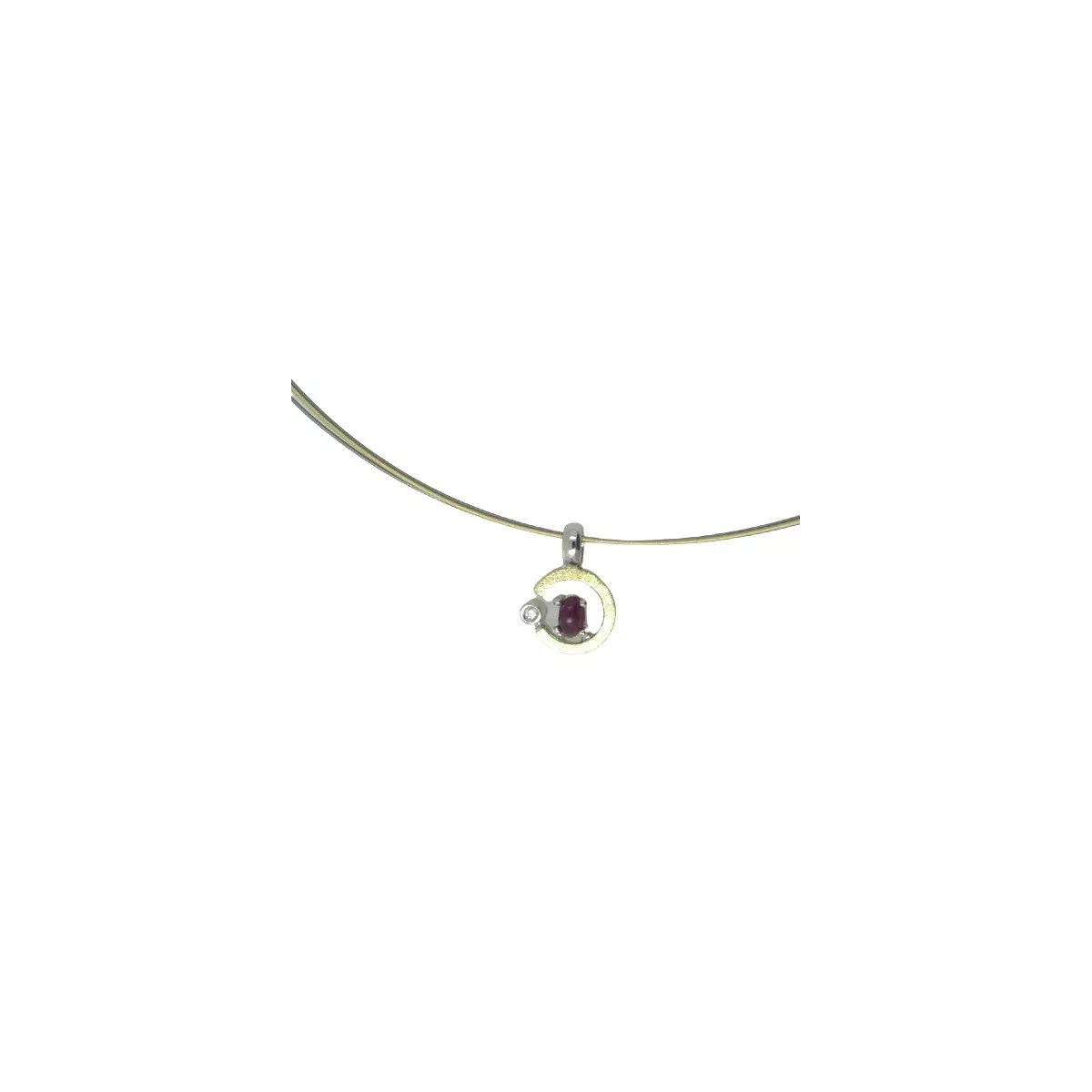 Penjoll Miquel Sarda plata or brillant rubi - 17570