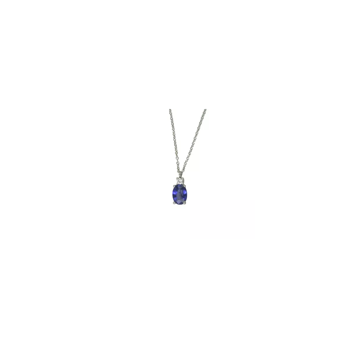 Penjoll or blanc 0.05k brillant safir - V-3162/CL/Z