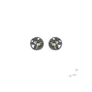 Pendientes Miquel Sarda plata oro 18k brillante - 14583