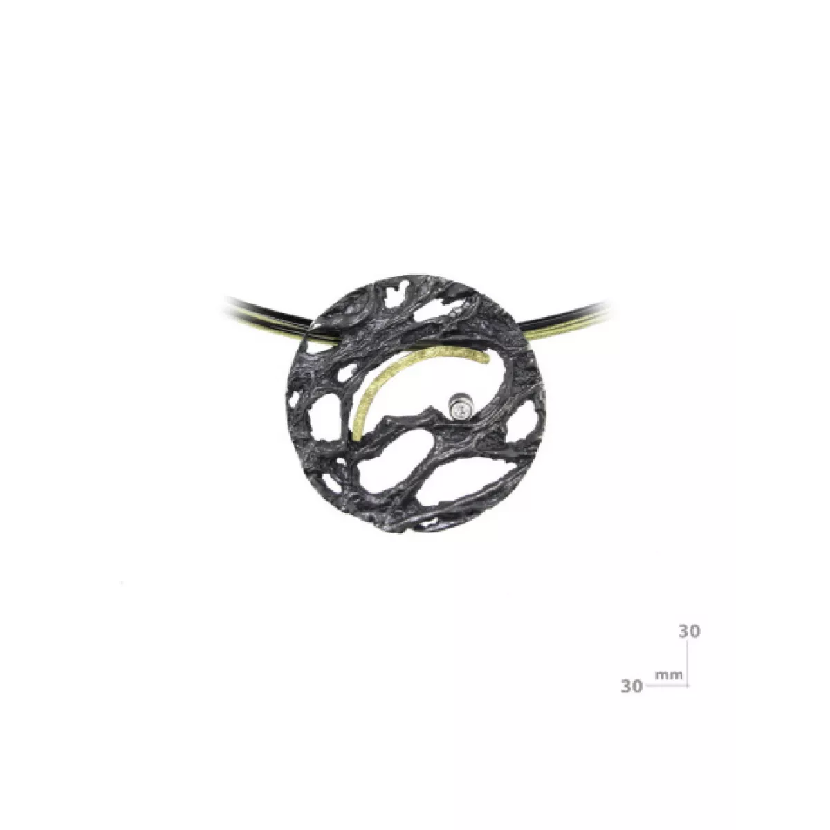 Colgante Miquel Sarda plata oro 18k brillante - 14581