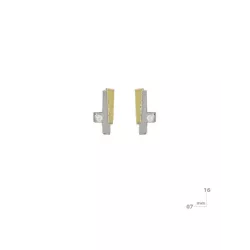 Arracades Miquel Sarda plata or brillant - 22323