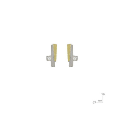 Arracades Miquel Sarda plata or brillant - 22323
