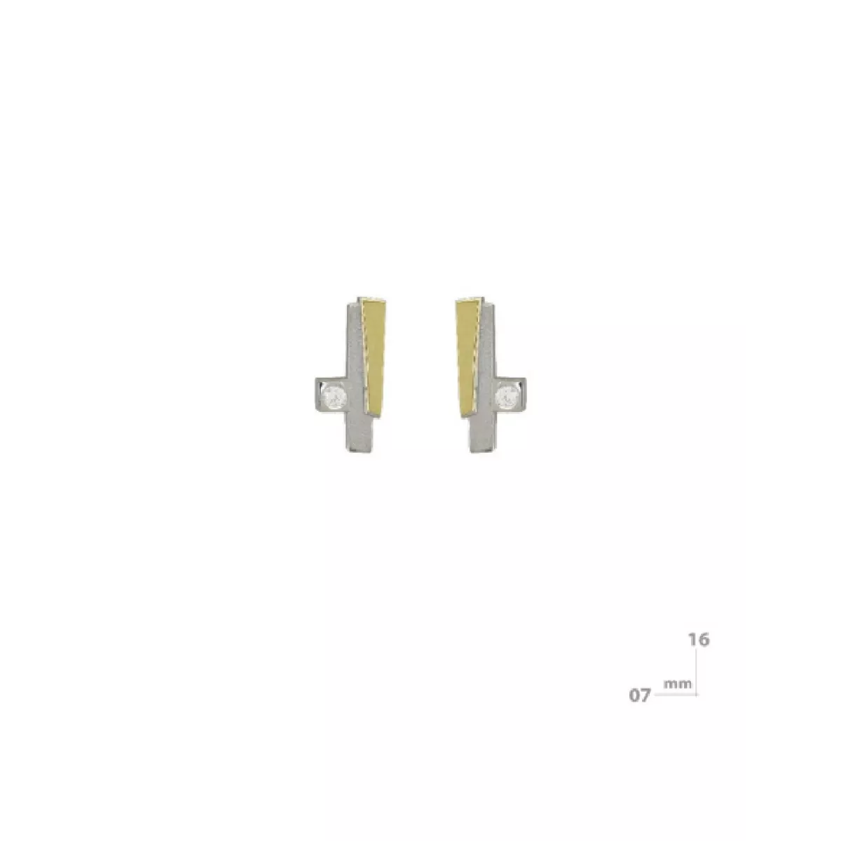 Arracades Miquel Sarda plata or brillant - 22323