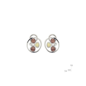 Pendientes Miquel Sarda plata oro esmalte brillante - 22245