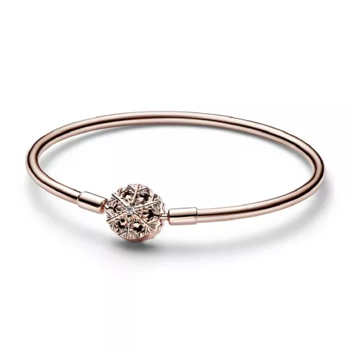 Pulsera Pandora plata rose copo de nieve circon - 582338C01